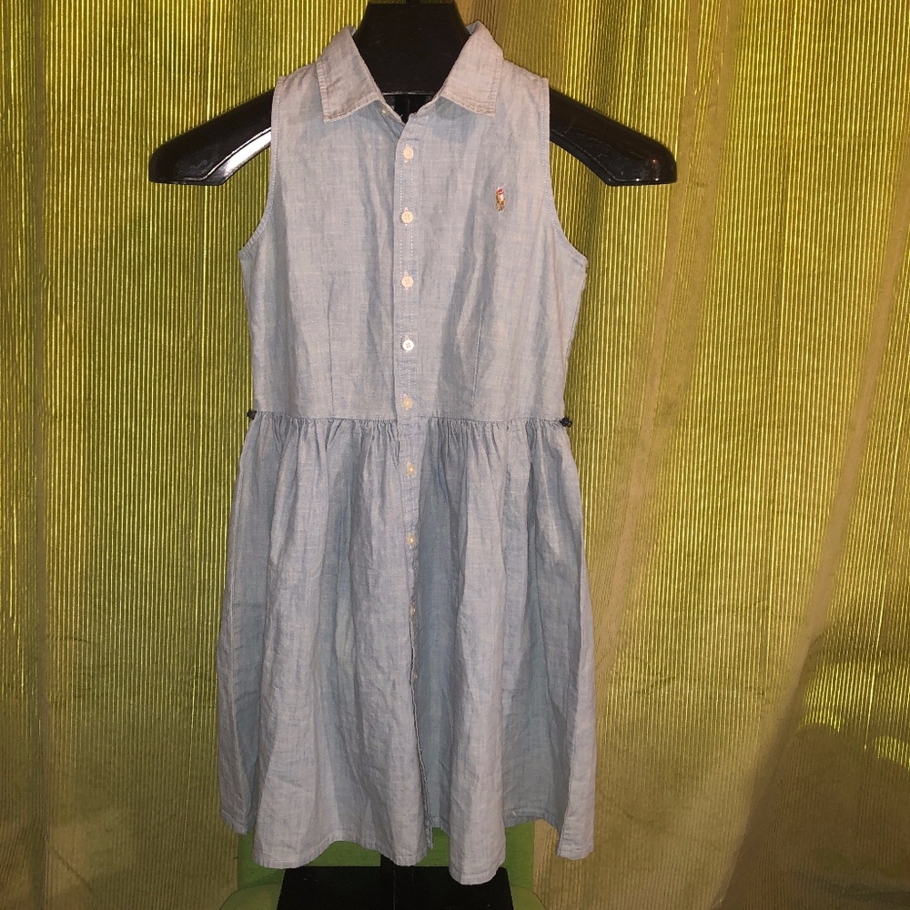 Girls Polo Ralph Lauren Shirt Dress - Size 12